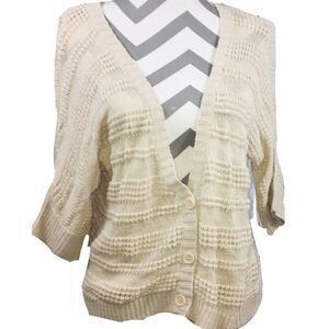 NWOT Love By Design Short Sleeve Knit Cardigan